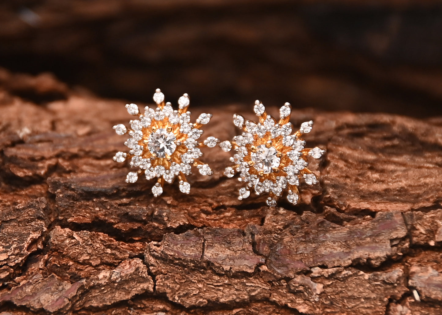 Dazzling Earrings (Gold Plated 925 Sterling Silver)