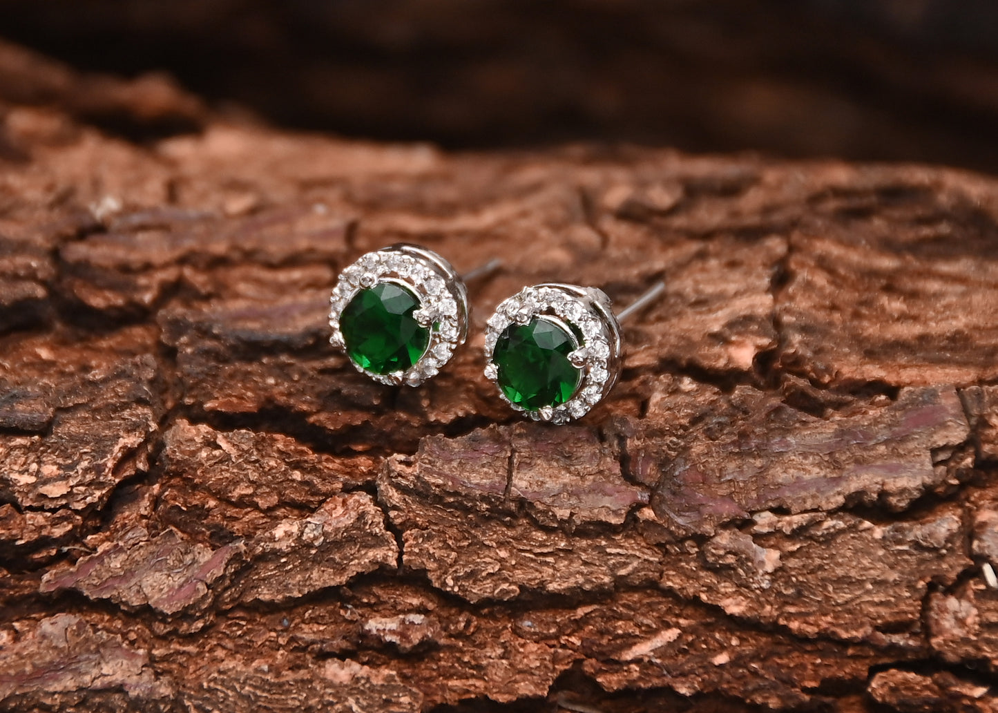 Allure Green Stud (925 Sterling Silver)