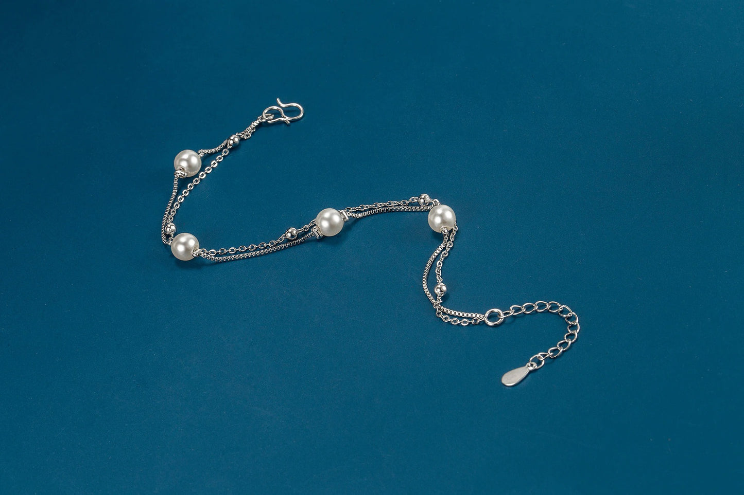 Freshwater Pearl Bracelet (Artificial Silver Plated)