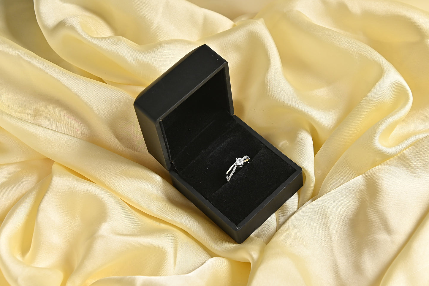 Silver Pave Ring (925 Sterling Silver)