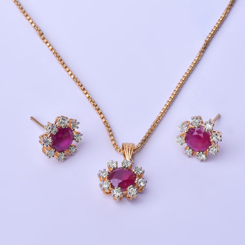 Enamel Set (Gold Plated 925 Sterling Silver)