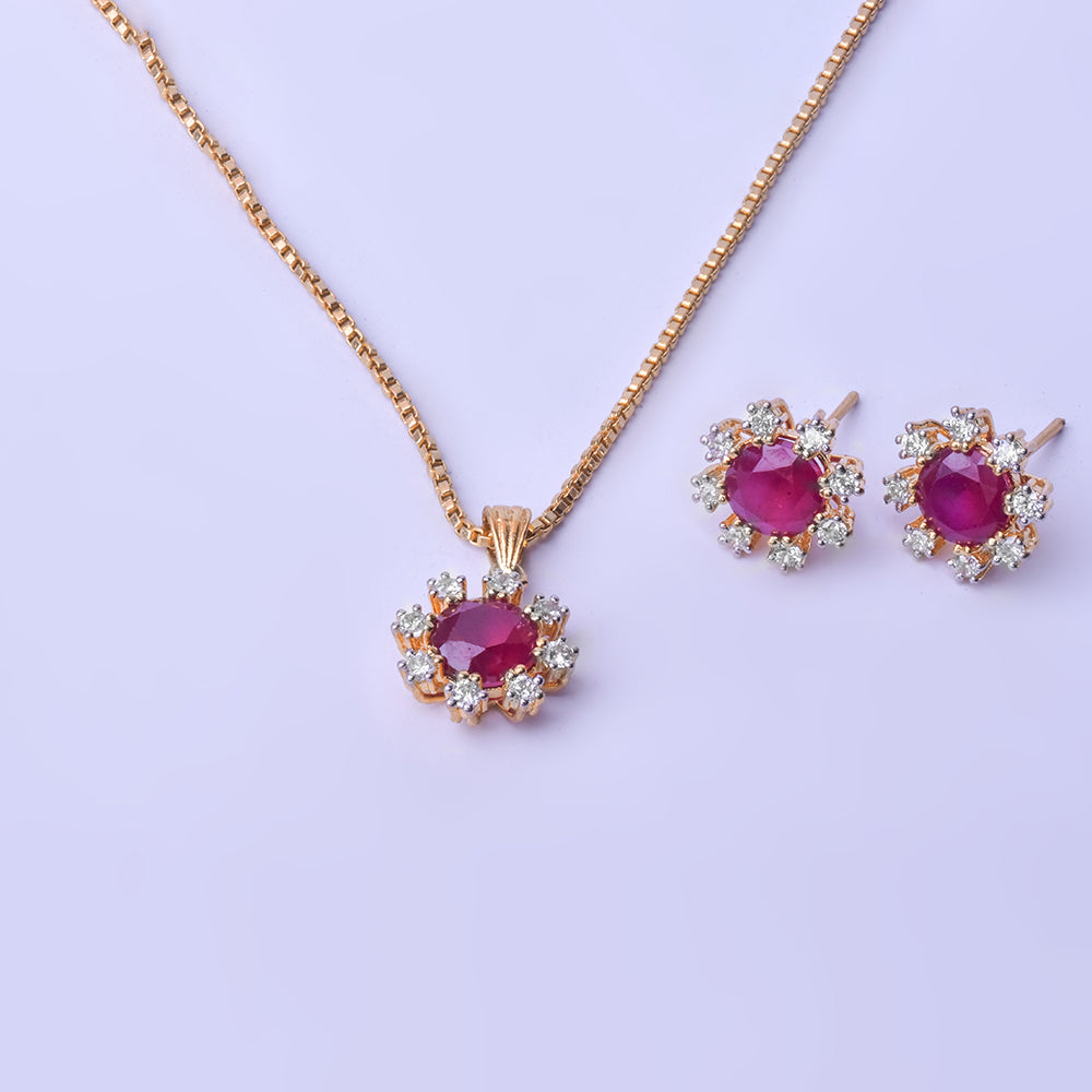 Enamel Set (Gold Plated 925 Sterling Silver)