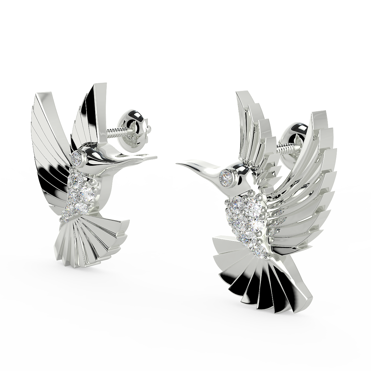 The Bird Earing (925 Sterling Silver)