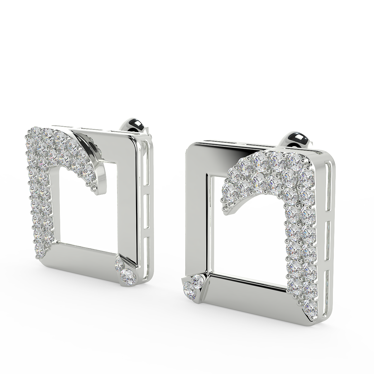 The Squaro Earing (925 Sterling Silver)