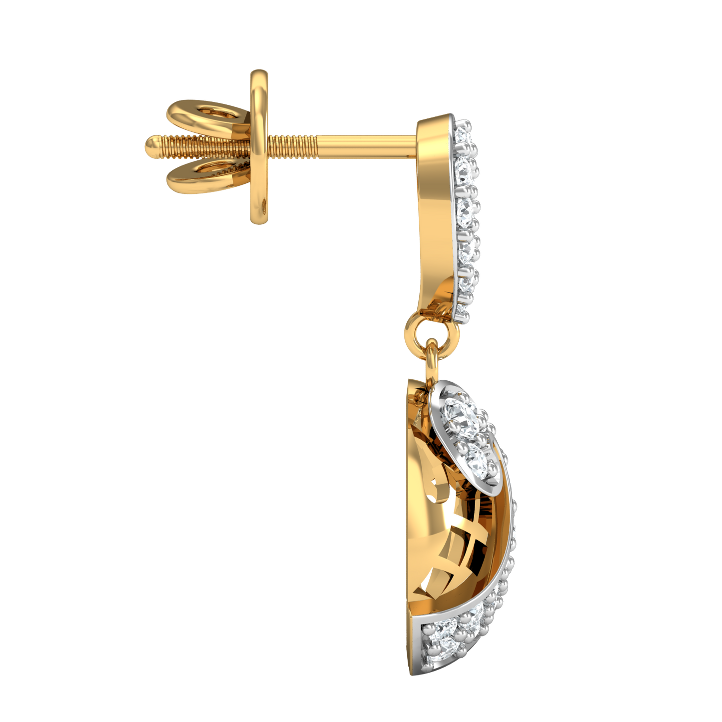 Majestic- hanging earrings (Gold Plated 925 Sterling Silver)