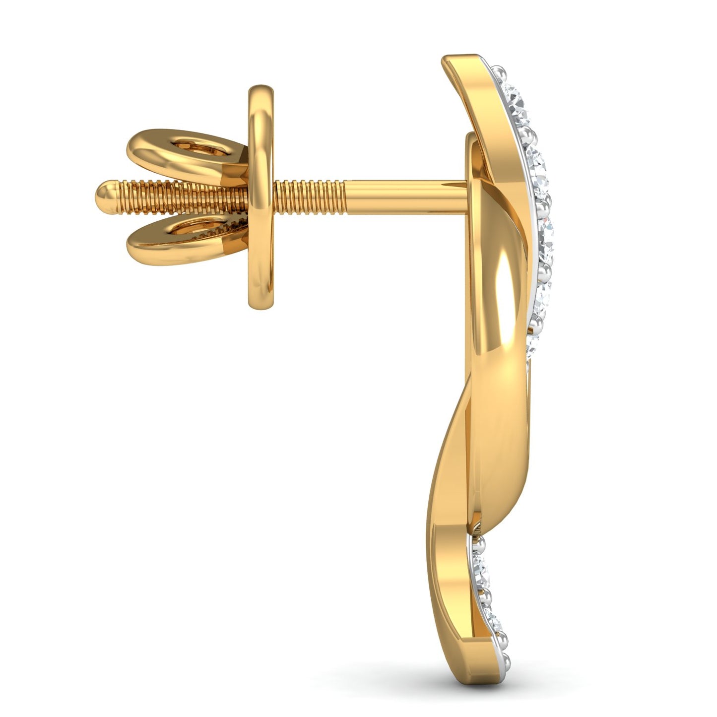 Majestic- Round shaped earrings (Gold Plated 925 Sterling Silver)