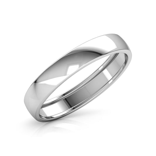 Simple Silver Couple Bands (925 Sterling Silver)