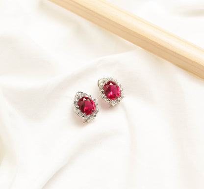The Majestic Red Earings (925 Sterling Silver)