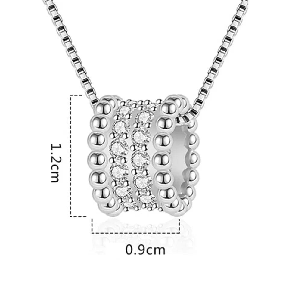 Round Rose Gold Pendant (Artificial Silver Plated)