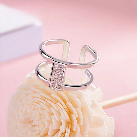 Open Dual Round Ring (Artificial Silver Plated)