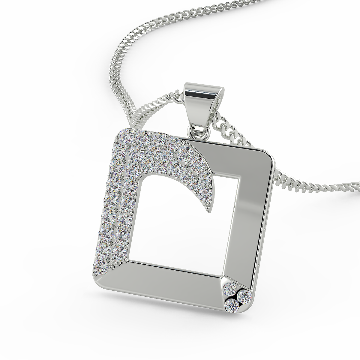 The Squaro Pendant (925 Sterling Silver)