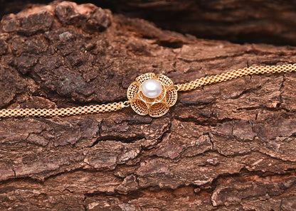 Beautiful Birth Flower Bracelet (Gold Plated 925 Sterling Silver)