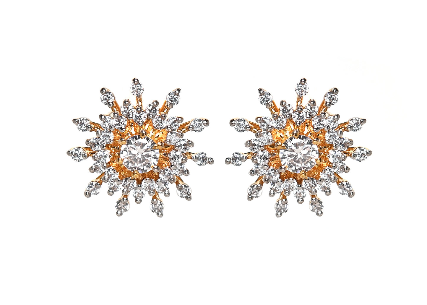 Dazzling Earrings (Gold Plated 925 Sterling Silver)