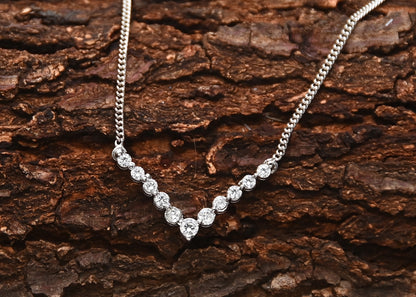 Natural Trio Pendant with Silver Chain (925 Sterling Silver)