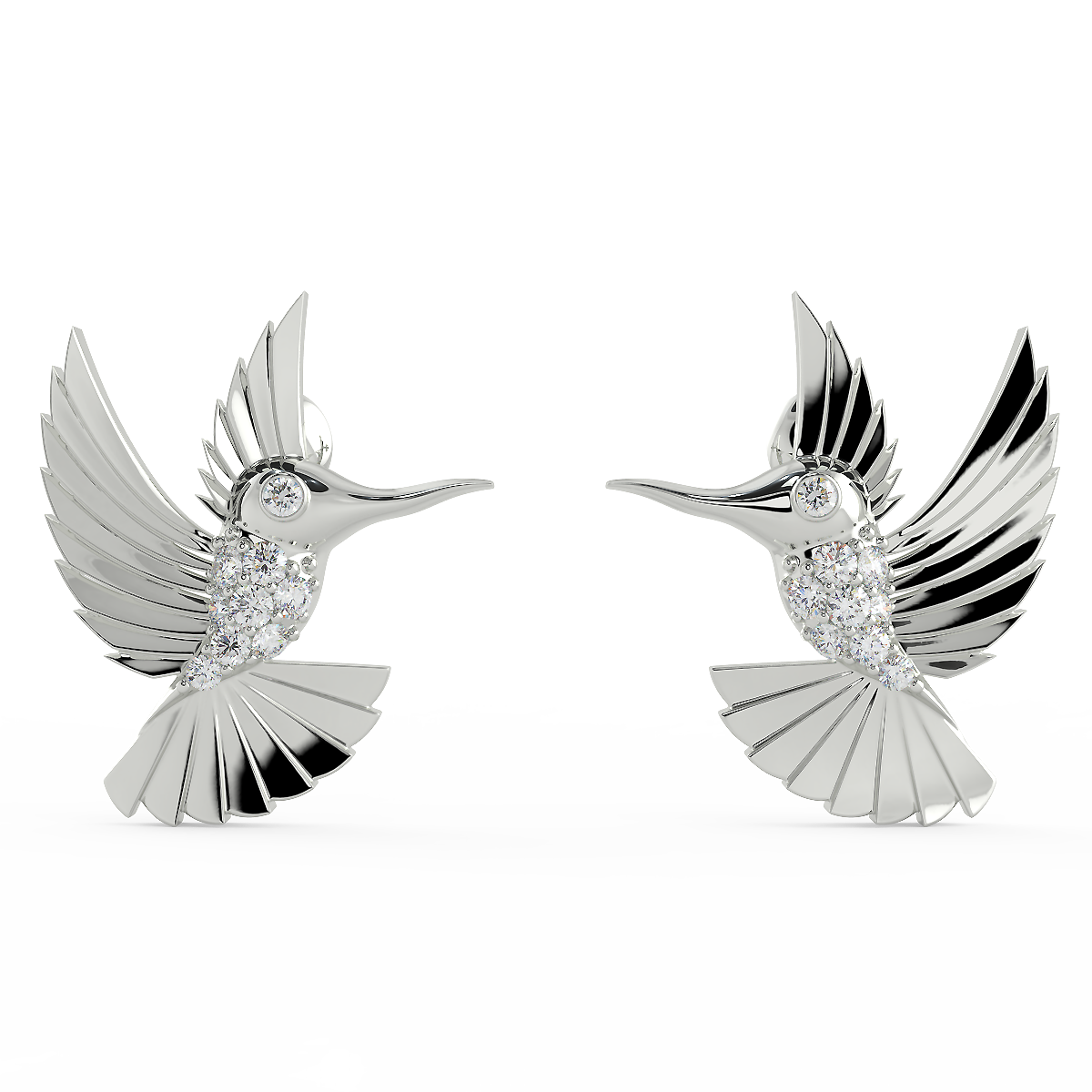 The Bird Earing (925 Sterling Silver)