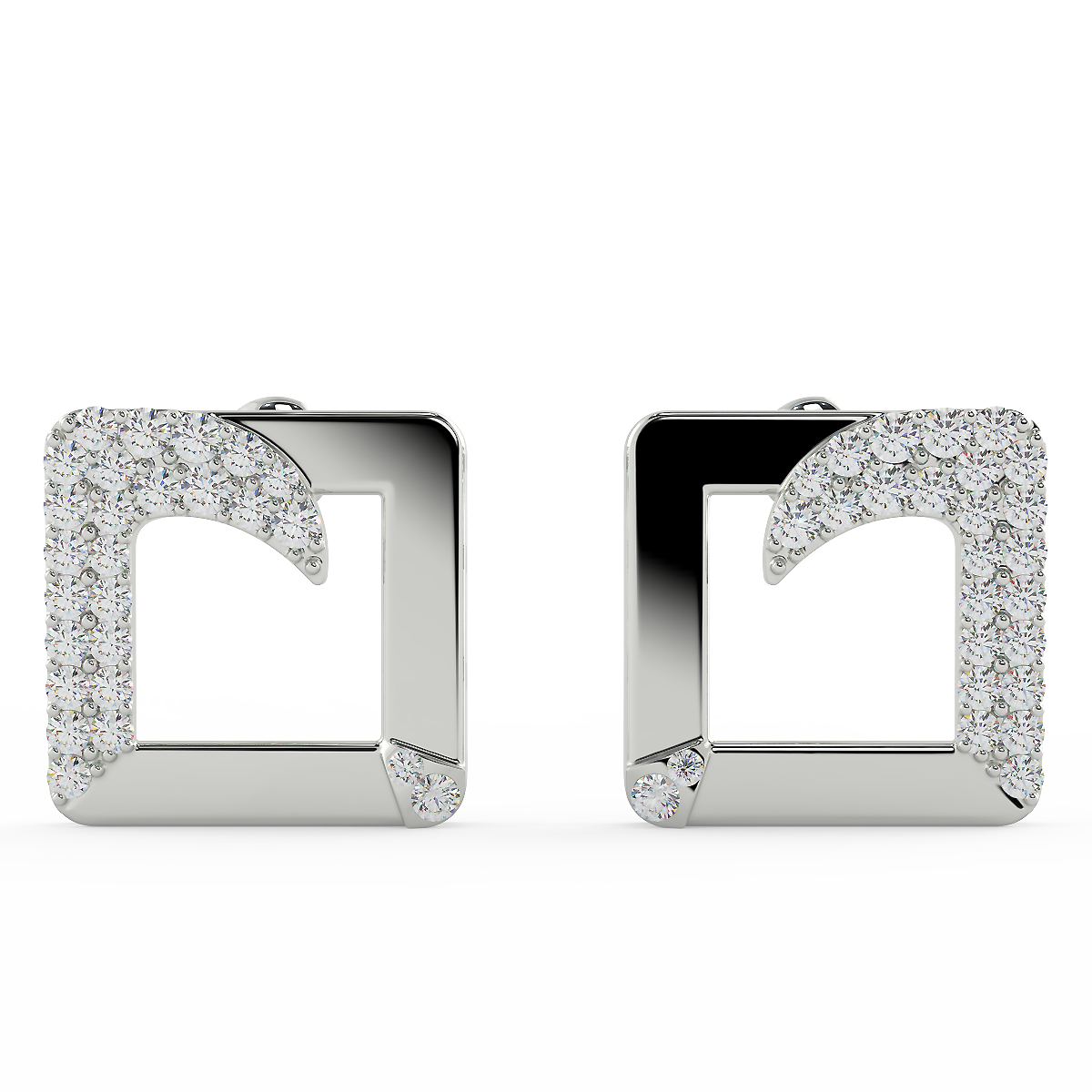 The Squaro Earing (925 Sterling Silver)