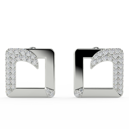 The Squaro Earing (925 Sterling Silver)