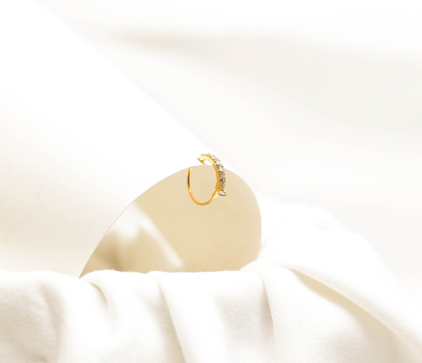The Round Nose Ring (Gold Plated 925 Sterling Silver)