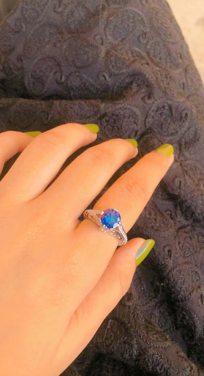 The Blue Sky Ring (925 Sterling Silver)
