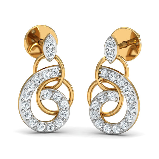 Majestic- hoops shaped earrings (Gold Plated 925 Sterling Silver)
