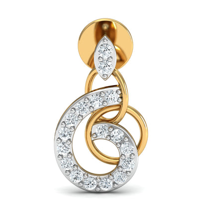 Majestic- hoops shaped earrings (Gold Plated 925 Sterling Silver)