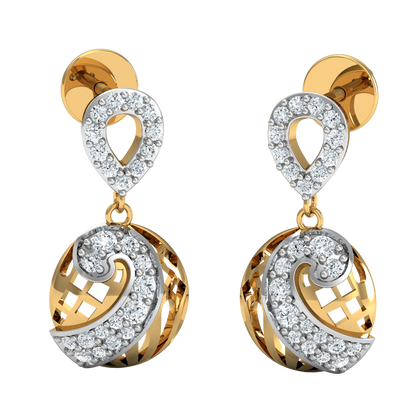 Majestic- hanging earrings (Gold Plated 925 Sterling Silver)