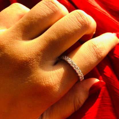 Eternity wedding ring (925 Sterling Silver)