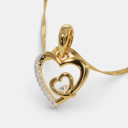 The Lovers Pendant (Gold Plated 925 Sterling Silver)