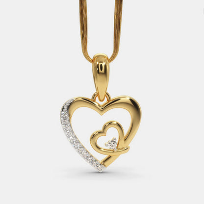 The Lovers Pendant (Gold Plated 925 Sterling Silver)