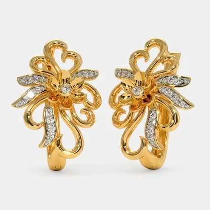 22 kt gold plated earrings design