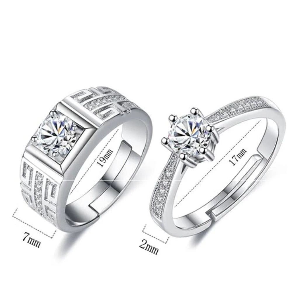 Couple Rings Platinum Coated 2025