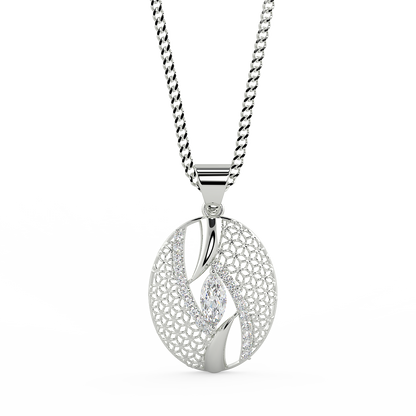 The Orchid Pendant (925 Sterling Silver)